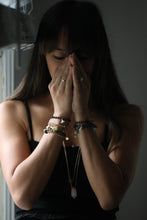 Load image into Gallery viewer, Ombre Tassel Bracelets with Black Lava Beads